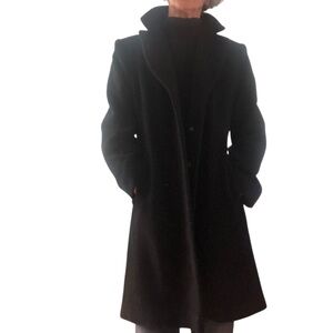 WOOL Jones New York size 6P blend winter coat black